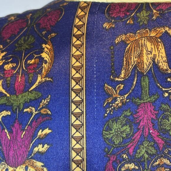 Vintage Vanity Fair Button Up Nightgown Robe Long Sleeve Royal Blue Large - Picture 7 of 8